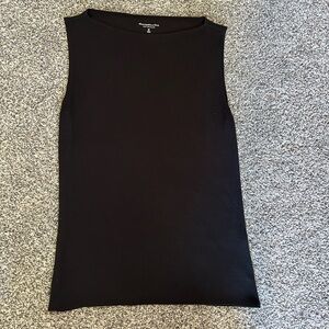 Abercrombie & Fitch Essentials black boatneck tank